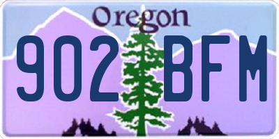 OR license plate 902BFM