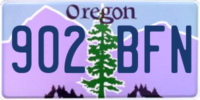 OR license plate 902BFN