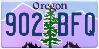 OR license plate 902BFQ