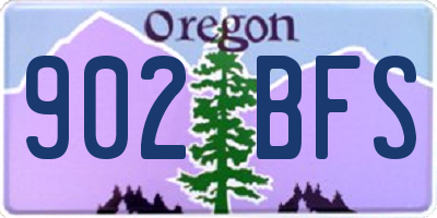 OR license plate 902BFS