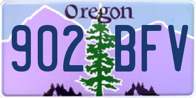 OR license plate 902BFV
