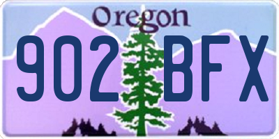 OR license plate 902BFX