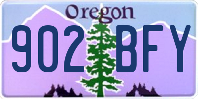 OR license plate 902BFY