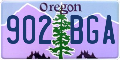 OR license plate 902BGA