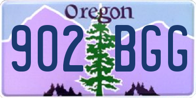OR license plate 902BGG