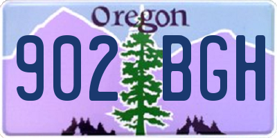 OR license plate 902BGH