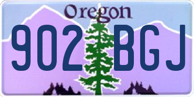 OR license plate 902BGJ