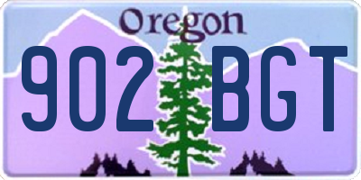 OR license plate 902BGT