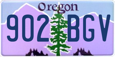 OR license plate 902BGV