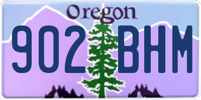 OR license plate 902BHM