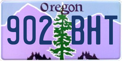 OR license plate 902BHT