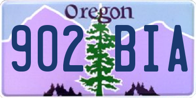 OR license plate 902BIA