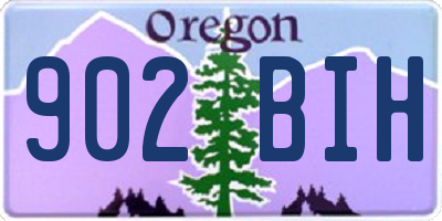 OR license plate 902BIH