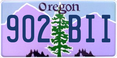 OR license plate 902BII