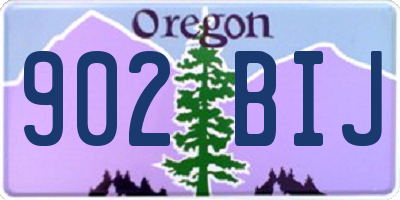 OR license plate 902BIJ
