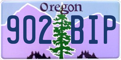 OR license plate 902BIP