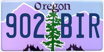 OR license plate 902BIR