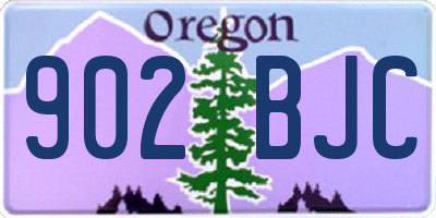 OR license plate 902BJC