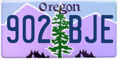 OR license plate 902BJE