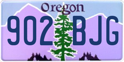 OR license plate 902BJG
