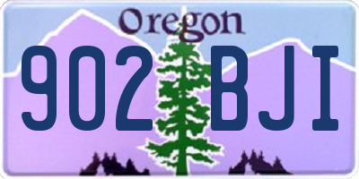 OR license plate 902BJI