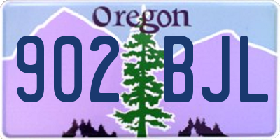 OR license plate 902BJL