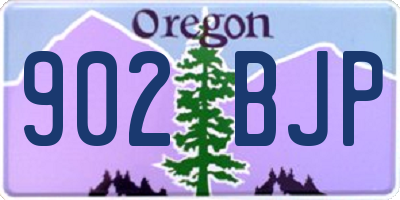 OR license plate 902BJP