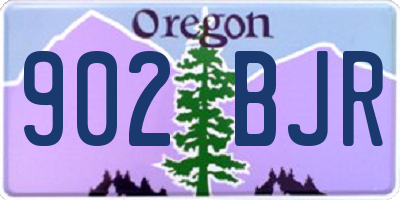 OR license plate 902BJR