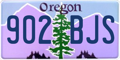 OR license plate 902BJS