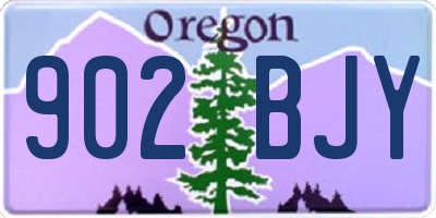 OR license plate 902BJY