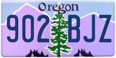 OR license plate 902BJZ