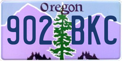 OR license plate 902BKC