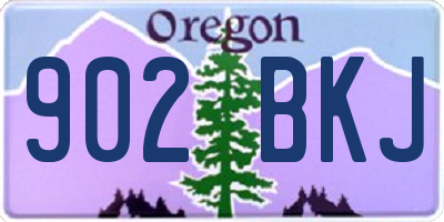 OR license plate 902BKJ