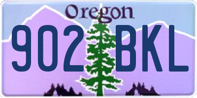 OR license plate 902BKL