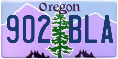 OR license plate 902BLA
