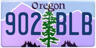 OR license plate 902BLB