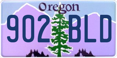 OR license plate 902BLD