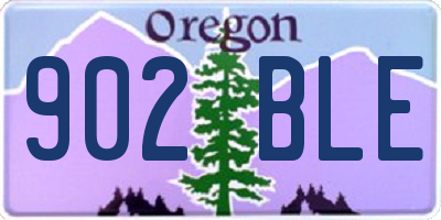 OR license plate 902BLE