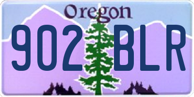 OR license plate 902BLR