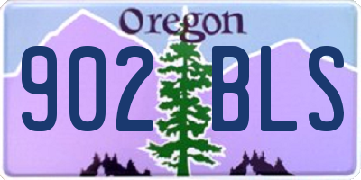 OR license plate 902BLS