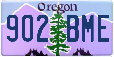 OR license plate 902BME