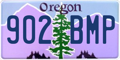 OR license plate 902BMP