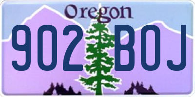OR license plate 902BOJ