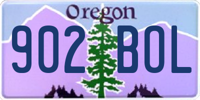 OR license plate 902BOL
