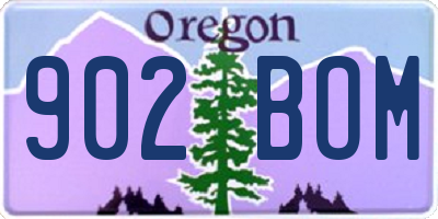 OR license plate 902BOM