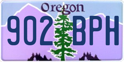 OR license plate 902BPH