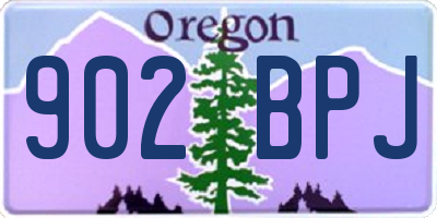 OR license plate 902BPJ