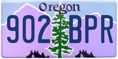 OR license plate 902BPR