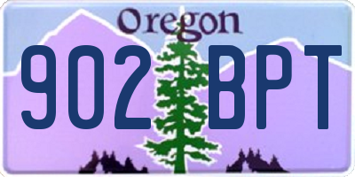 OR license plate 902BPT