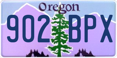 OR license plate 902BPX